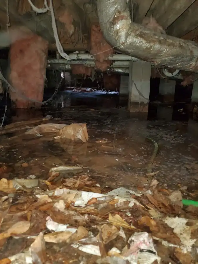 Crawl space flood assessment for Commercial Water Damage Restoration in Syracuse